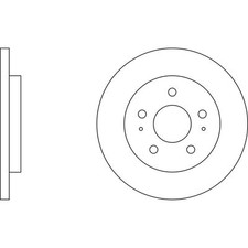 2x Brake Discs Solid For