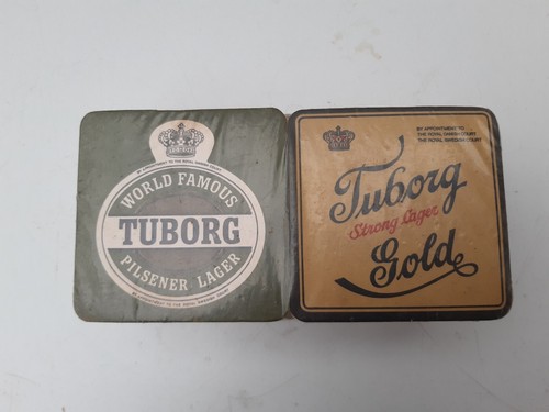 Vintage tuborg beer mat - tuborg,