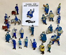 GILES CARTOON POLICE CHARACTER PIN BADGES - VARIATIONS - INSPECTOR ADDITION
