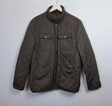 Red Herring Debenhams Jacket Mens Size L Khaki Quilted Coat Lightweight Padded