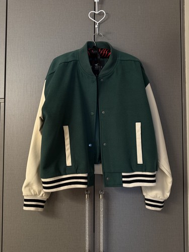 Hollister green varsity bomber - green,