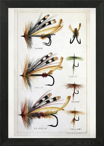 Fly fishing framed - fly, art