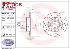 X2 PCS REAR BRAKE DISC ROTOS
