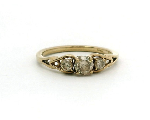 9ct gold ring diamond - 9ct, 0.5ct