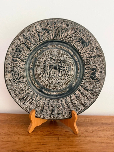 Vintage green greek - greek, pottery