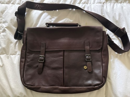 White stuff leather briefcase - stuff,