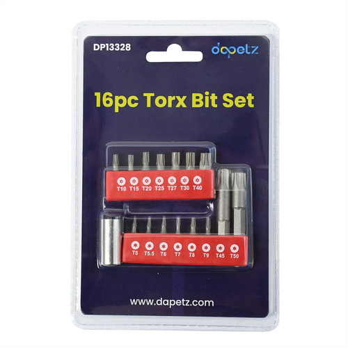 16pc torx bit - set, drive