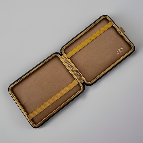 Cigarette case black faux - black,