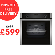 Neff Oven B3ACE4HN0B N50 71L Built-In Single Oven Slide & Hide Built