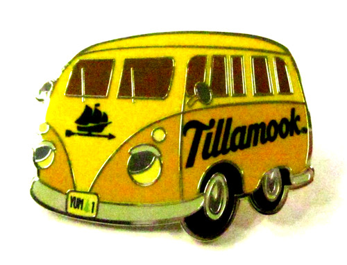 Tillamook yellow van - yellow, metal