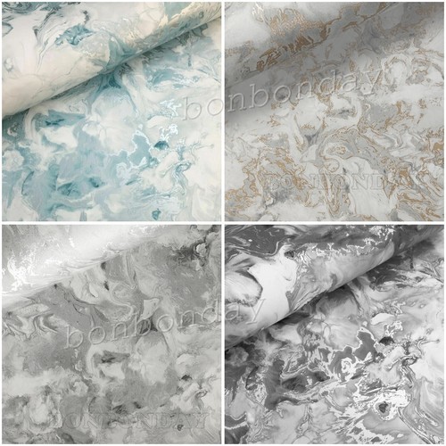 Marble wallpaper metallic - marble,