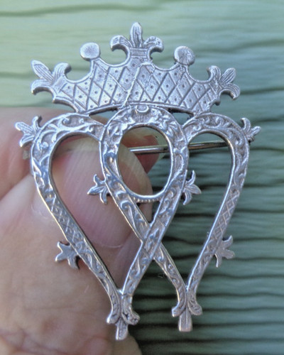 Silver iona luckenbooth brooch - iona,