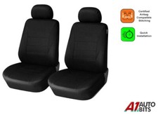 Front all black car - car, seat