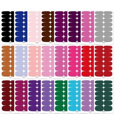 Nail Full Wraps Nail Polish Strips Plain Self Adhesive Gel Nail Stickers 1pcs