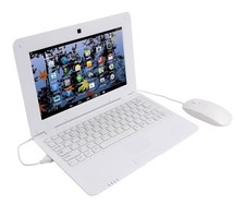 BIGMACHINE 10.1 INCH PORTABLE LAPTOP MINI PC ANDROID 6.0 (WHITE)