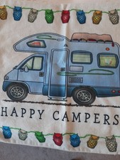 Two lovely motorhome cushion covers, 17in x 17in, zipper opening, good condition