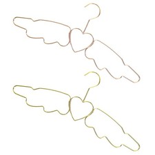  4 Pcs Hangers for Clothes Decorative Coat Heart Shaped Hanging Rack