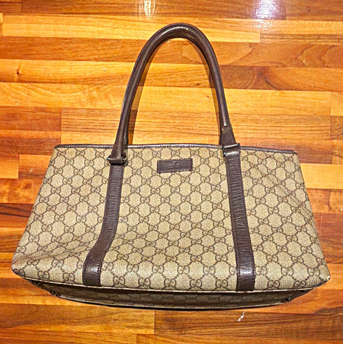 Gucci canvas tote bag - tote,