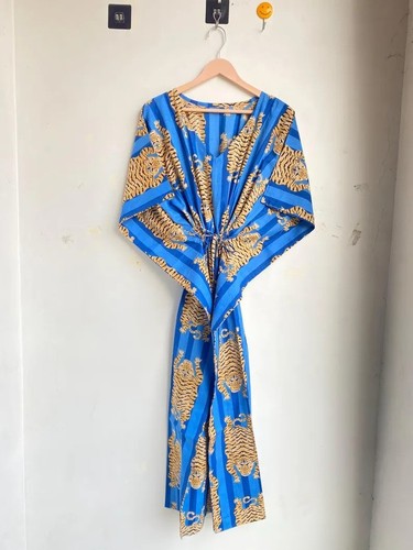 Blue tiger kaftan indian - tiger,