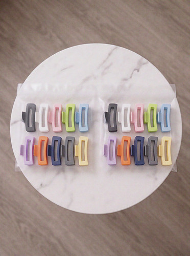 Matte hair claw clips - clips, 20