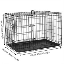 Dog Cage Puppy Training Crate Small Medium Large XL XXL Metal Cages  Pet Carrier