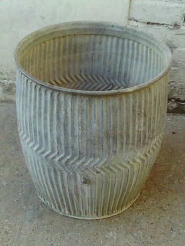 Vintage galvanised 1930s - vintage,