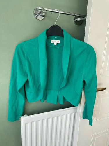 Monsoon green bolero - , cropped