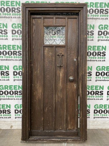 Solid oak front door 1930s - solid,