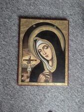 Large Religious Icon Panel