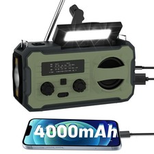 4000mAh Wind Up Solar Radio