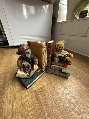 Vintage teddy bear - teddy, bookends