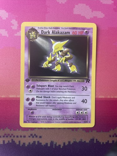 Pokemon card dark alakazam - dark,