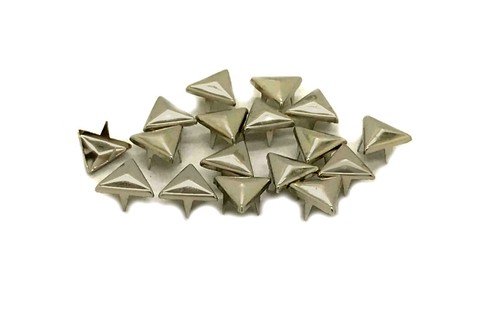 100 copper studs with prongs - copper,