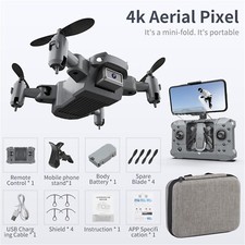905 Mini Drone 4K Camera HD Foldable Quadcopter Wifi FPV RC Helicopter Kids Toy