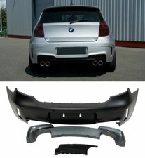 BMW 1 SERIES E87 E81 1M STYLE LOOK REAR BUMPER FOR QUAD EXHAUSTS NO PDC HOLES