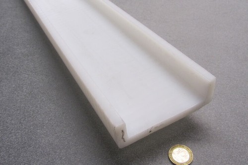 Uhmw white channel wall - white,