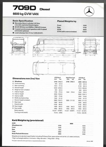 Mercedes benz 709d van - mercedes-benz,