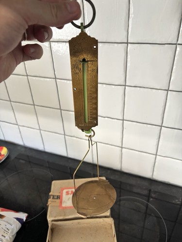 Vintage salter brass - salter, spring