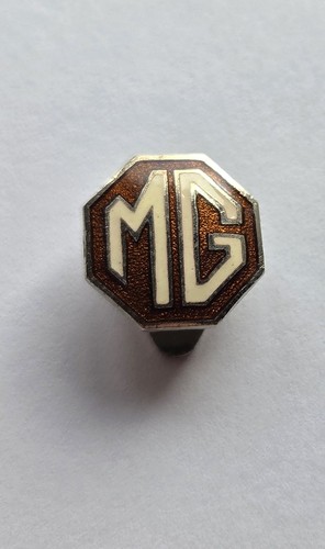 Vintage enamel logo - enamel, mg