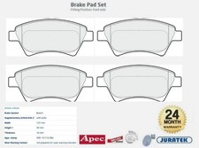 Front axle brake pads - front, set