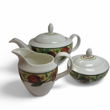 Royal Doulton Everyday Augustine Teapot Milk Jug And Sugar Bowl Vintage Retro