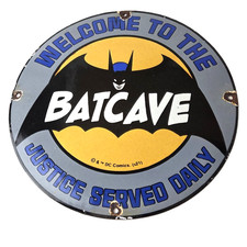 Vintage Batman Sign - Bat Cave