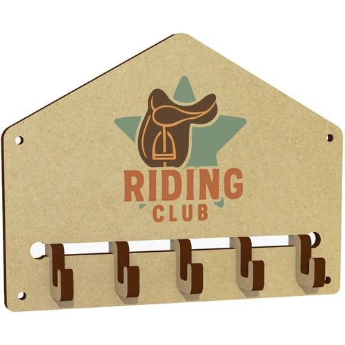 Riding club saddle emblem - saddle, emblem'