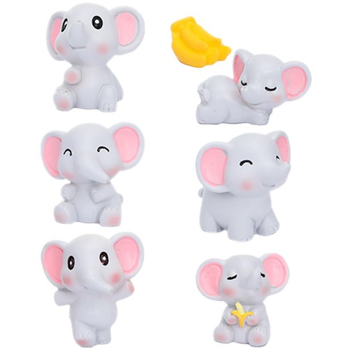 Small resin elephant figures - elephant,