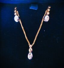 Beaverbrooks Necklace And Earrings - diamond/gold