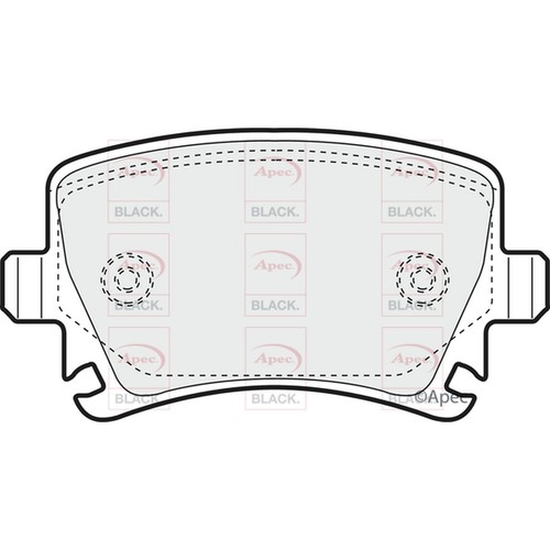 Brake pads set - pads, for
