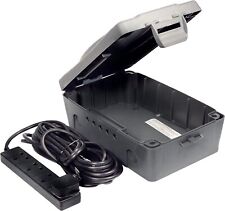 Masterplug Weatherproof Outdoor Electric Box IP54 with 4 Gang 10m Extension Lead