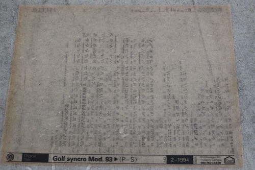 Golf syncro mod - golf, 93