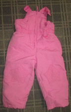 Girls boys Age 2-3-4 years snowsuit dungarees All in one lined zip front outdoor