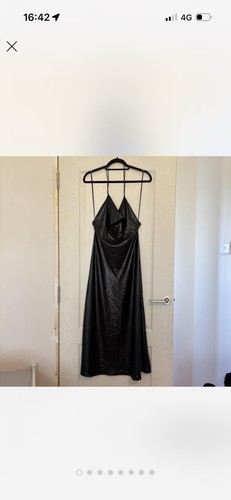 Zara black linen sleeveless - zara,